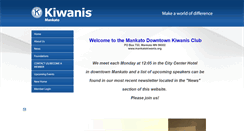 Desktop Screenshot of mankatokiwanis.org
